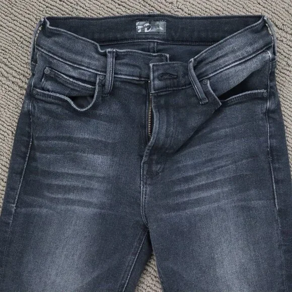 MOTHER Mid Rise Dazzler Flood Jean - Not Today Satan Size 25 - Picture 6 of 10